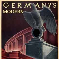 Original Vintage Travel Poster Germany's Modern Architecture Richard Klein