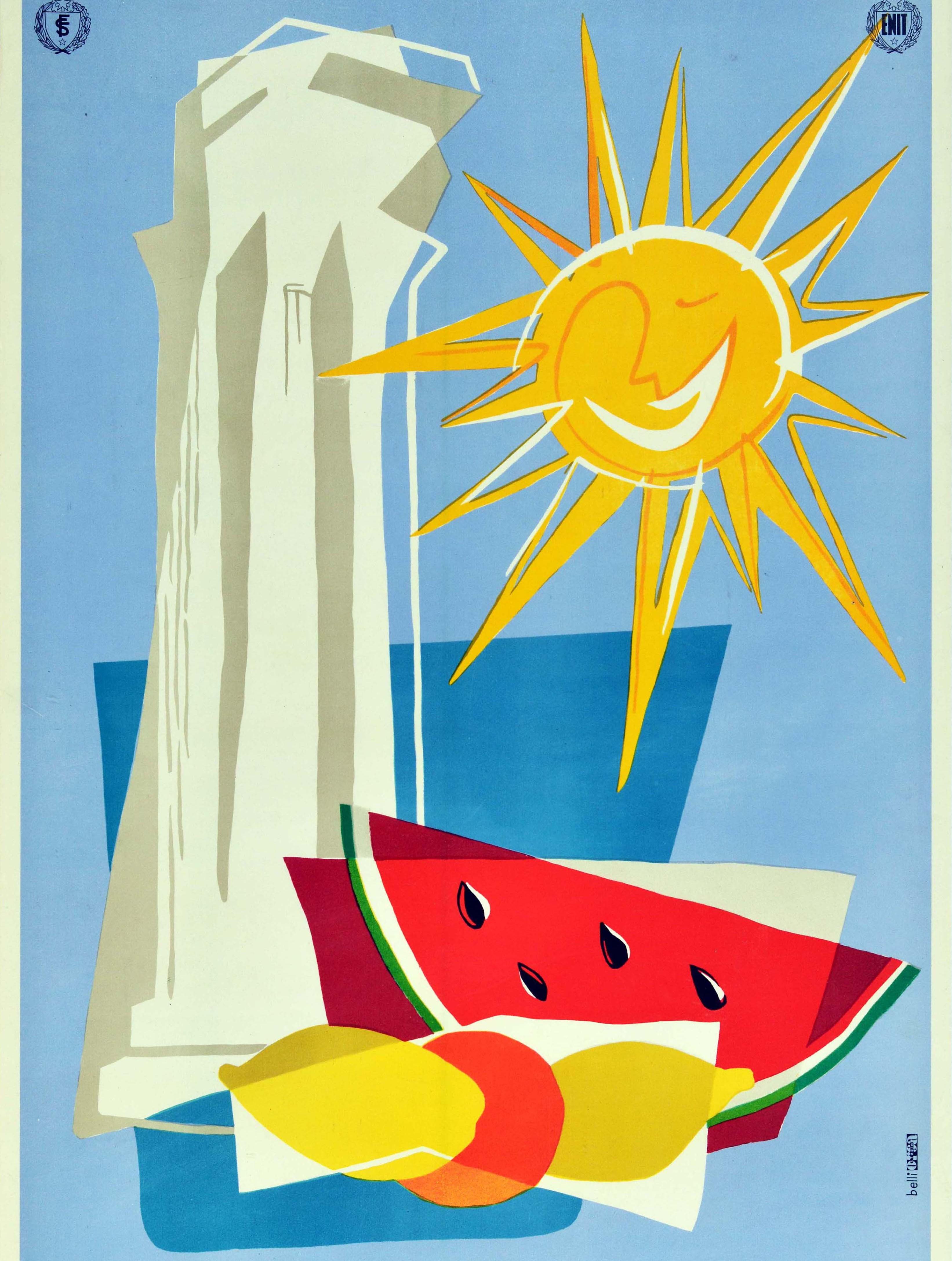 italy vintage travel poster