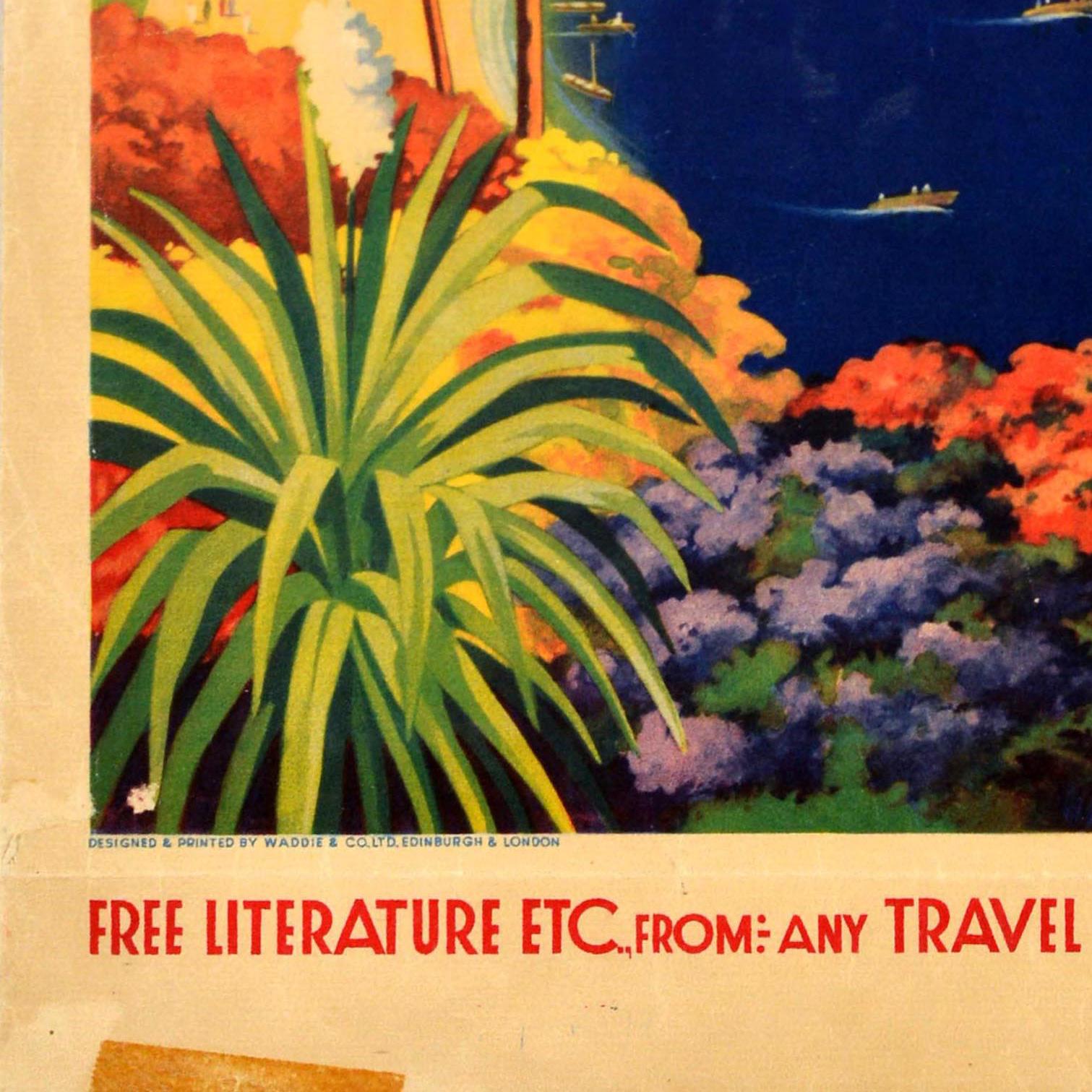 Original-Vintage-Reiseplakat Jamaika, der Sie zu Ihren Urlauben anruft, Karibik (Mitte des 20. Jahrhunderts) im Angebot