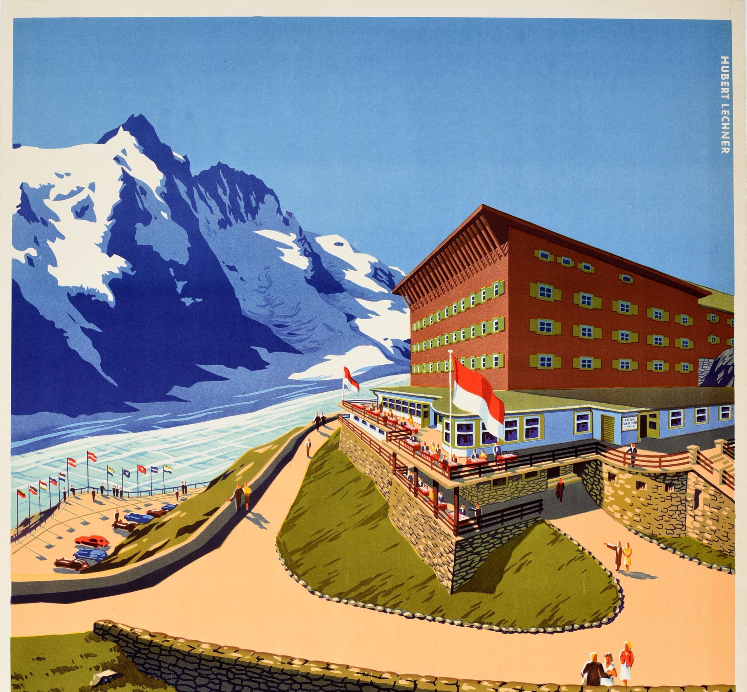 Original Vintage-Reiseplakat Kaiser Franz Joseph Haus Hotel Österreich Lechner, Original (Österreichisch) im Angebot