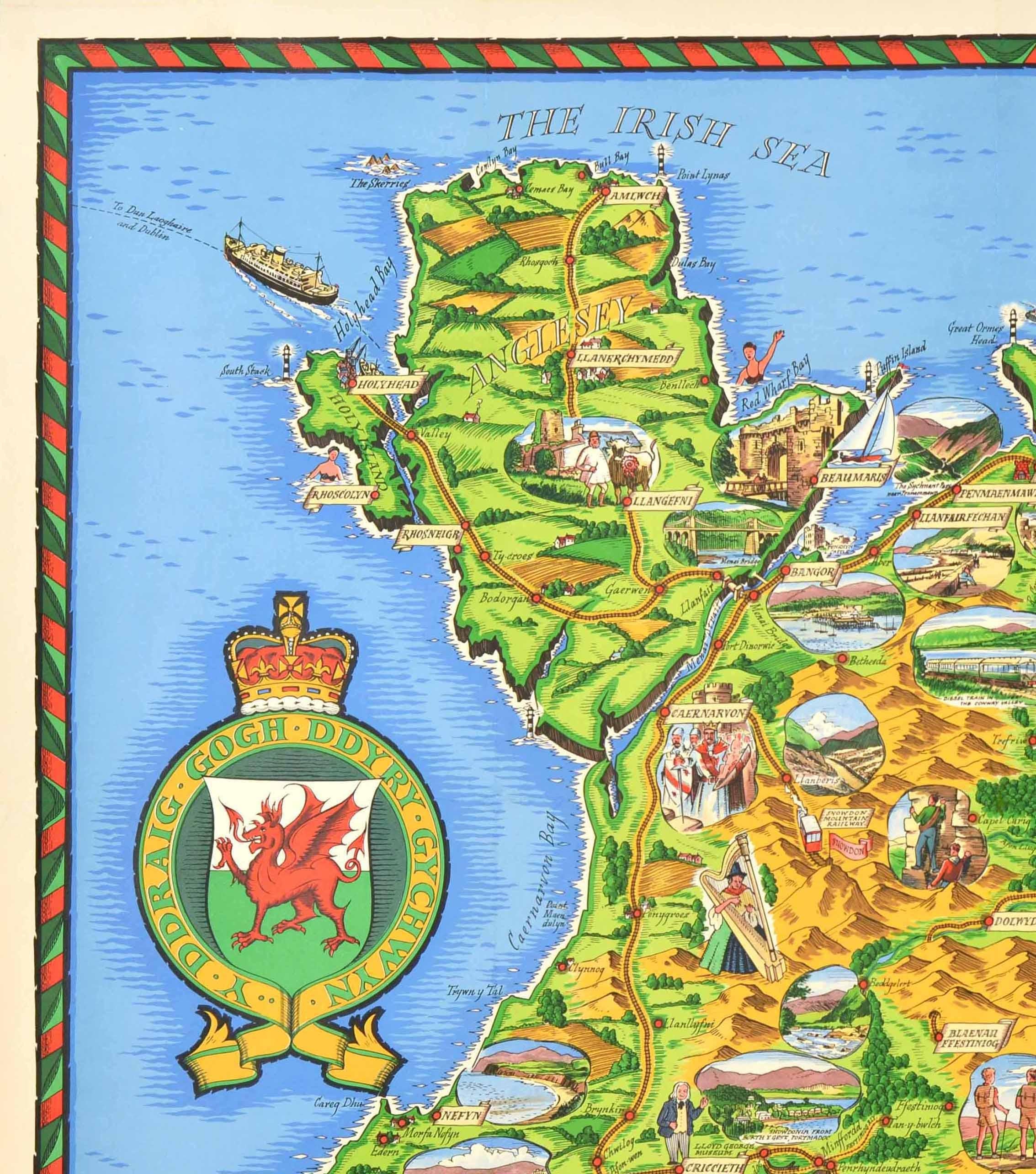 map of north wales