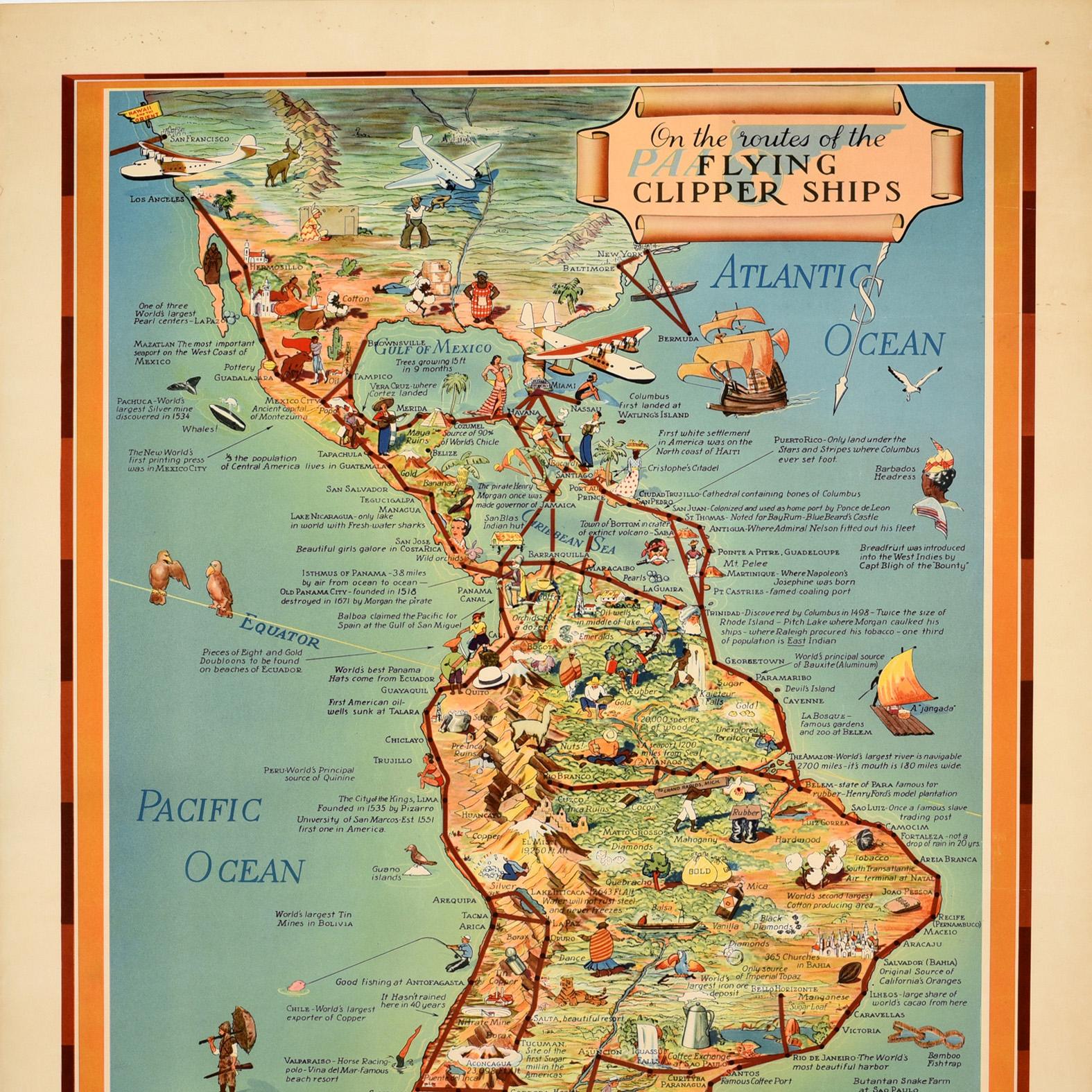 pan am clipper route map