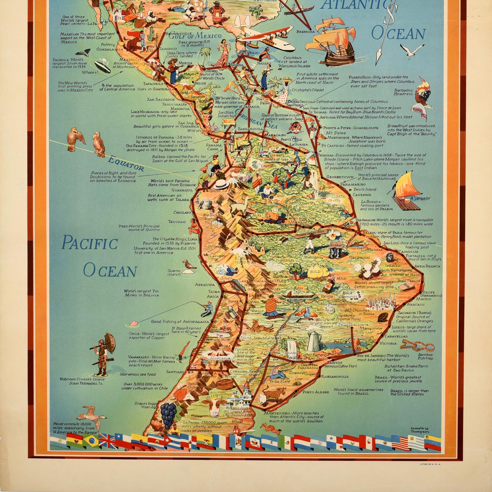 pan am route map