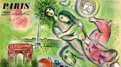 Original Vintage Travel Poster Paris Opera Le Plafond De Chagall Romeo & Juliet