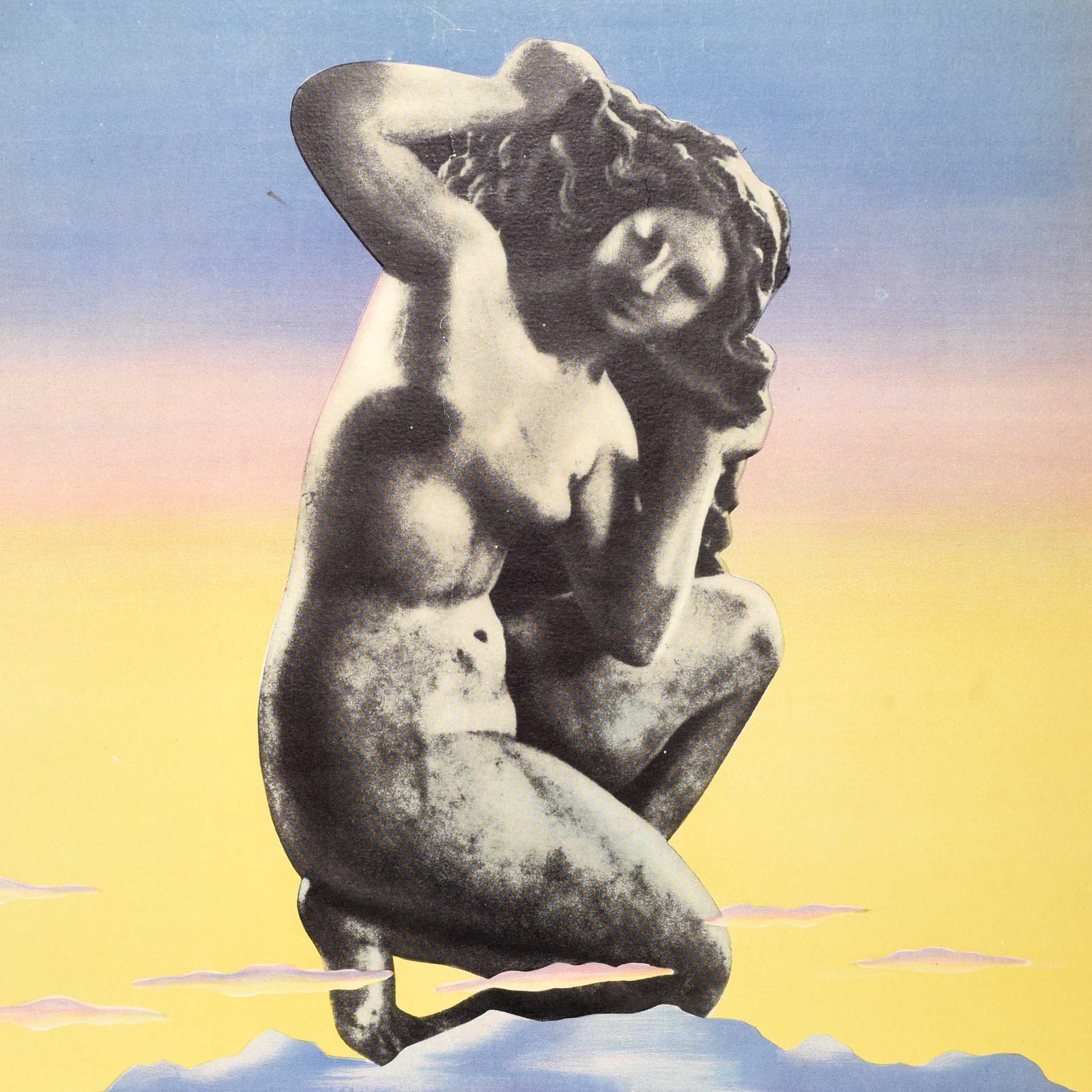 Milieu du XXe siècle Affiche de voyage originale Rodi Rhodes Aphrodite ENIT Grèce Erberto Carboni en vente