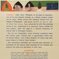 Original Vintage Travel Poster Sculptures Of London Transport George Chapman