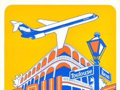 Original Vintage Travel Poster Southern New Orleans Louisiana Old French Quarter