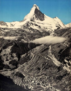 Original Vintage Travel Poster Zermatt Matterhorn Switzerland Perren-Barberini