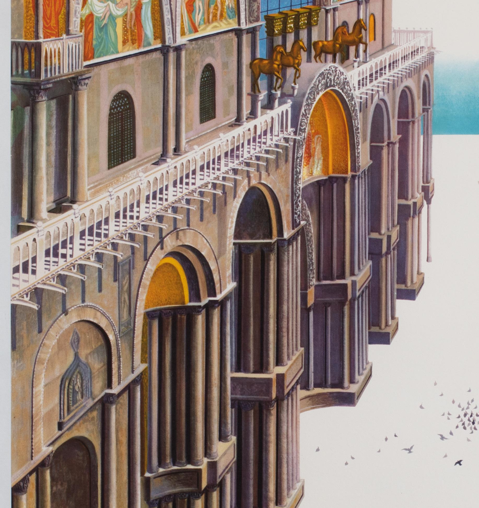 XX secolo Poster originale d'epoca della compagnia aerea TWA Italia anni '50, A. Klein in vendita