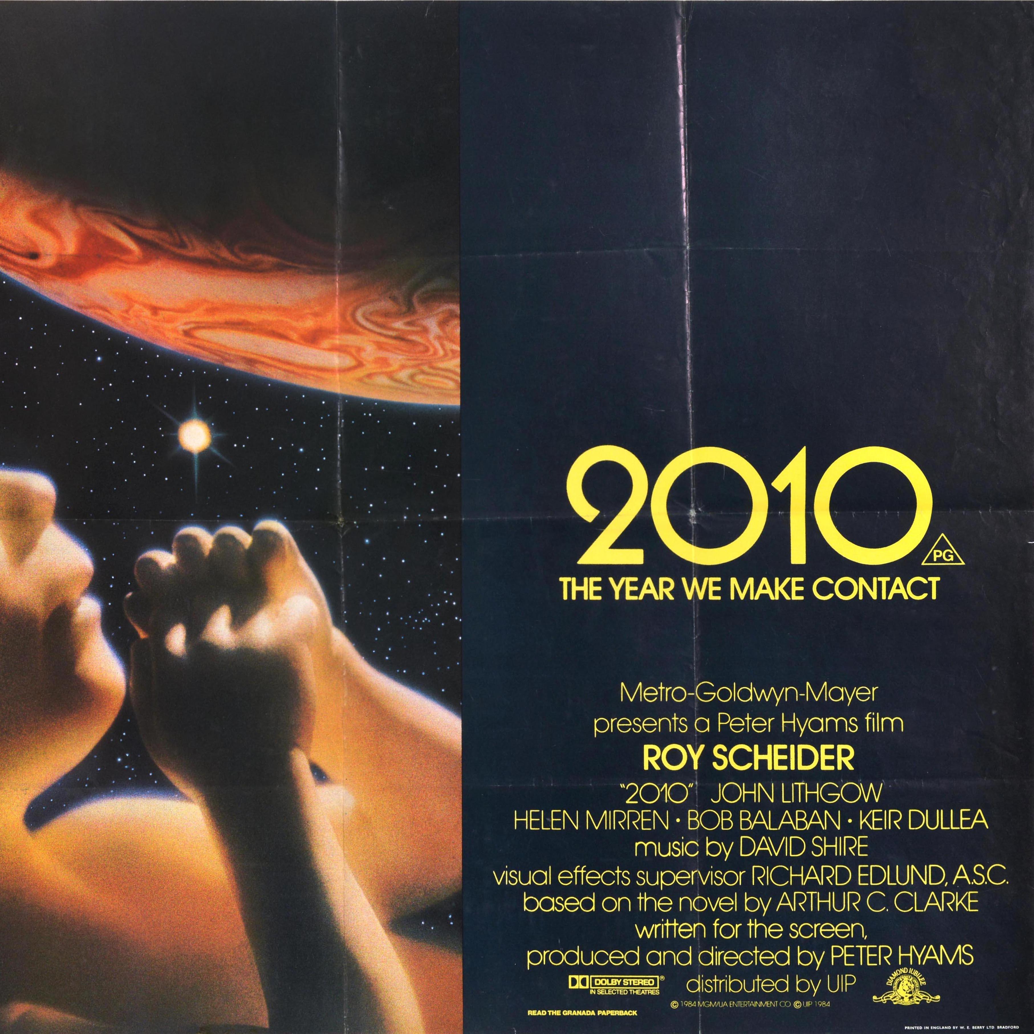 Original Vintage By UK Quad Movie Poster 2010 The Year We Make Contact SciFi Space im Zustand „Gut“ im Angebot in London, GB