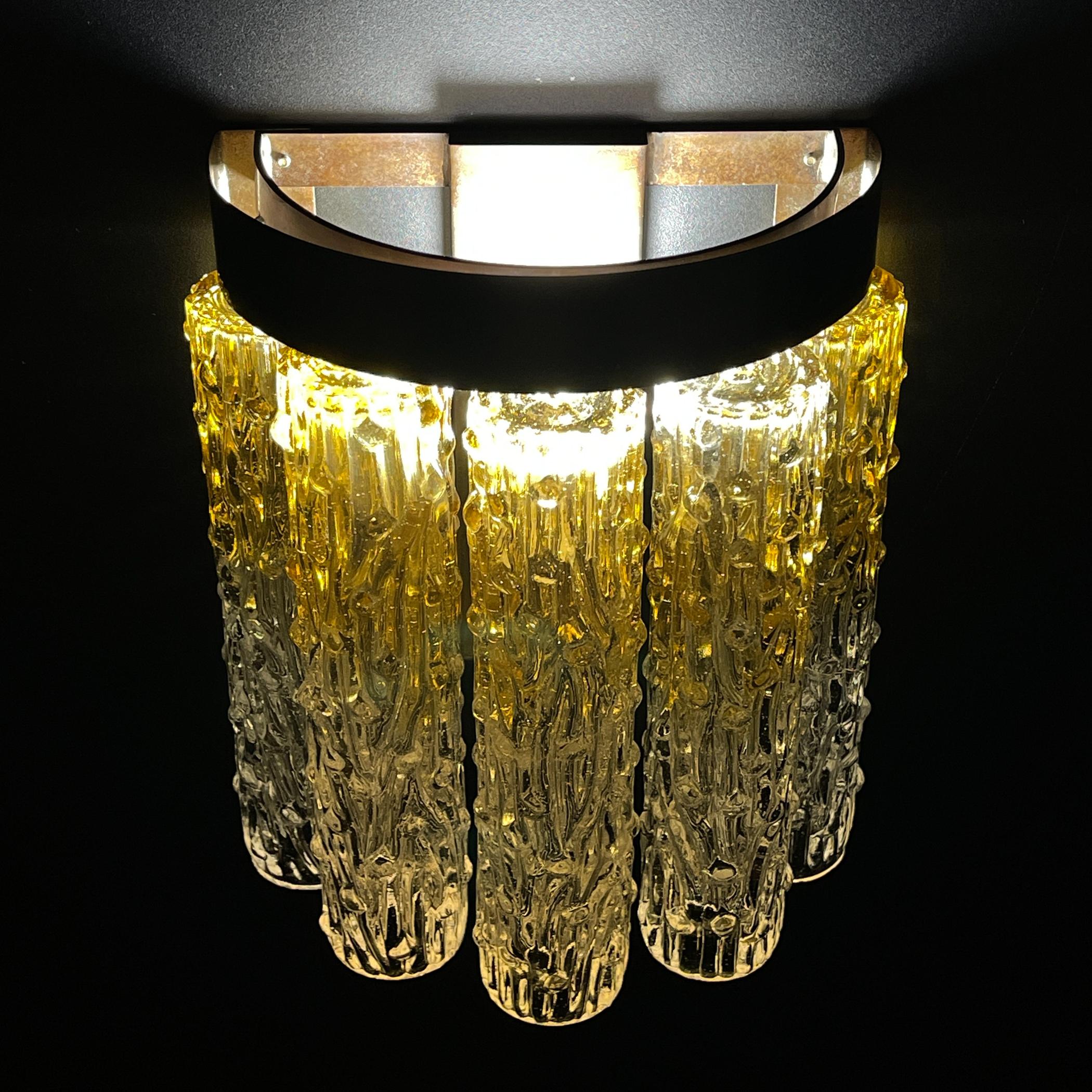 Original aplique vintage Tronchi by Venini, Italia Años 60 Cristal de Murano en venta