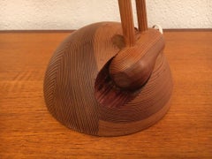 Original Vintage Wood Articulated Table Lamp