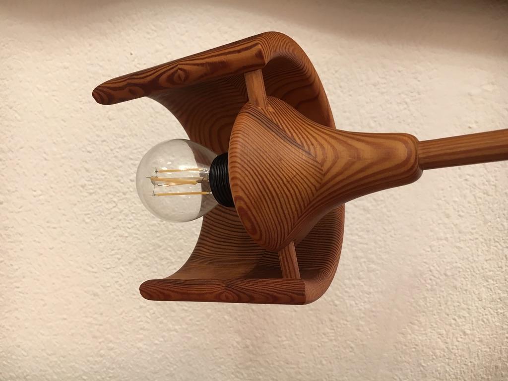 vintage wood lamp