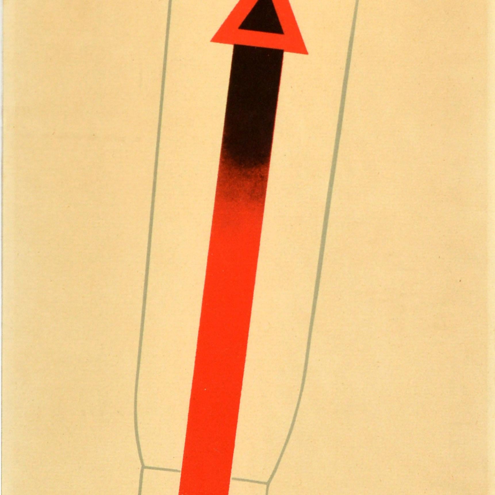 Britannique Affiche de sécurité de travail originale Roll Them Up Its Safer Tom Eckersley en vente