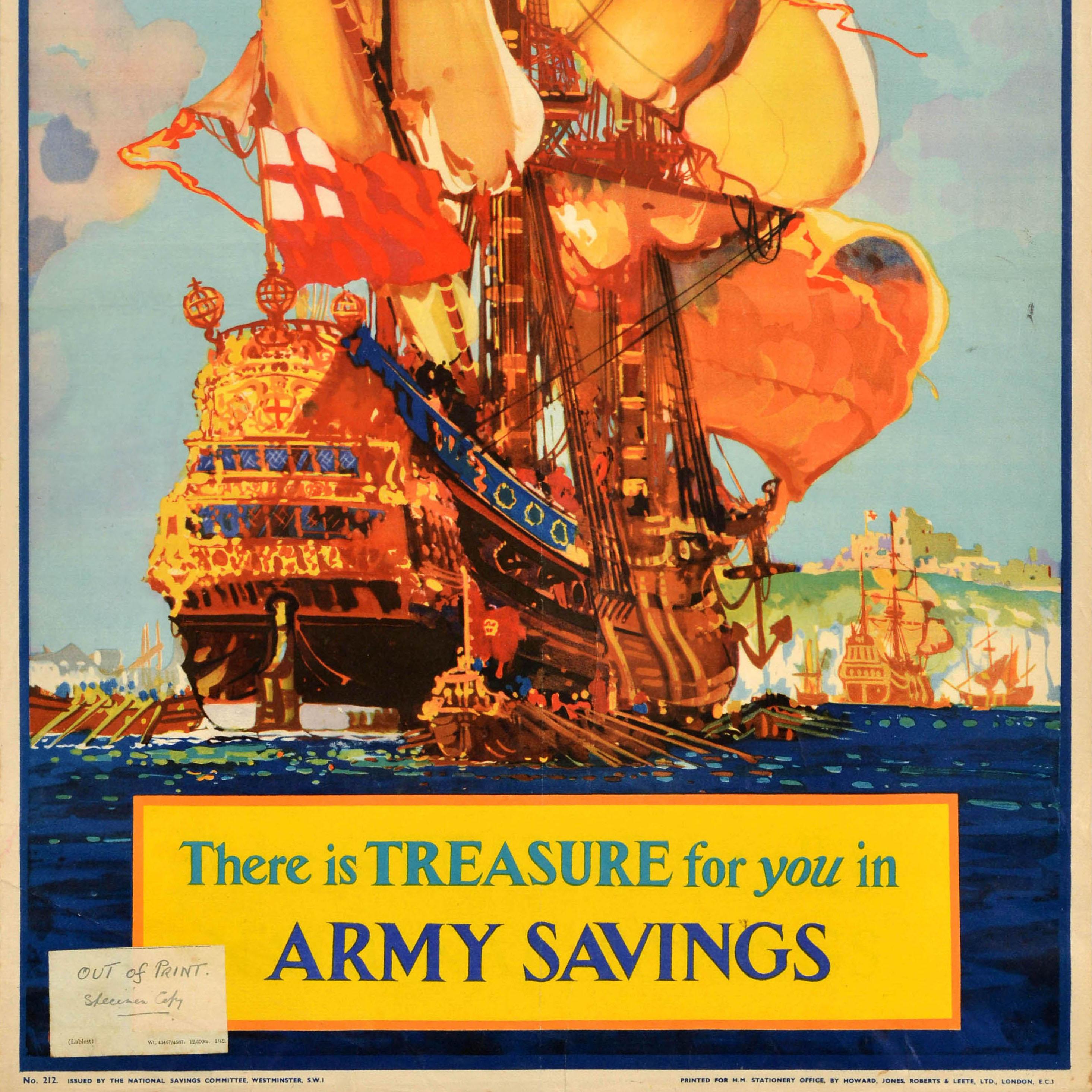 Poster originale della seconda guerra mondiale sul fronte interno dell'esercito Tesoro di risparmio WWII In condizioni buone in vendita a London, GB