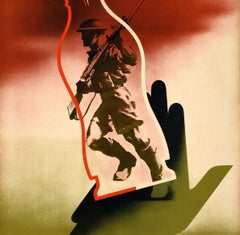 Original Vintage World War Two Home Front Poster Blood Donors Abram Games