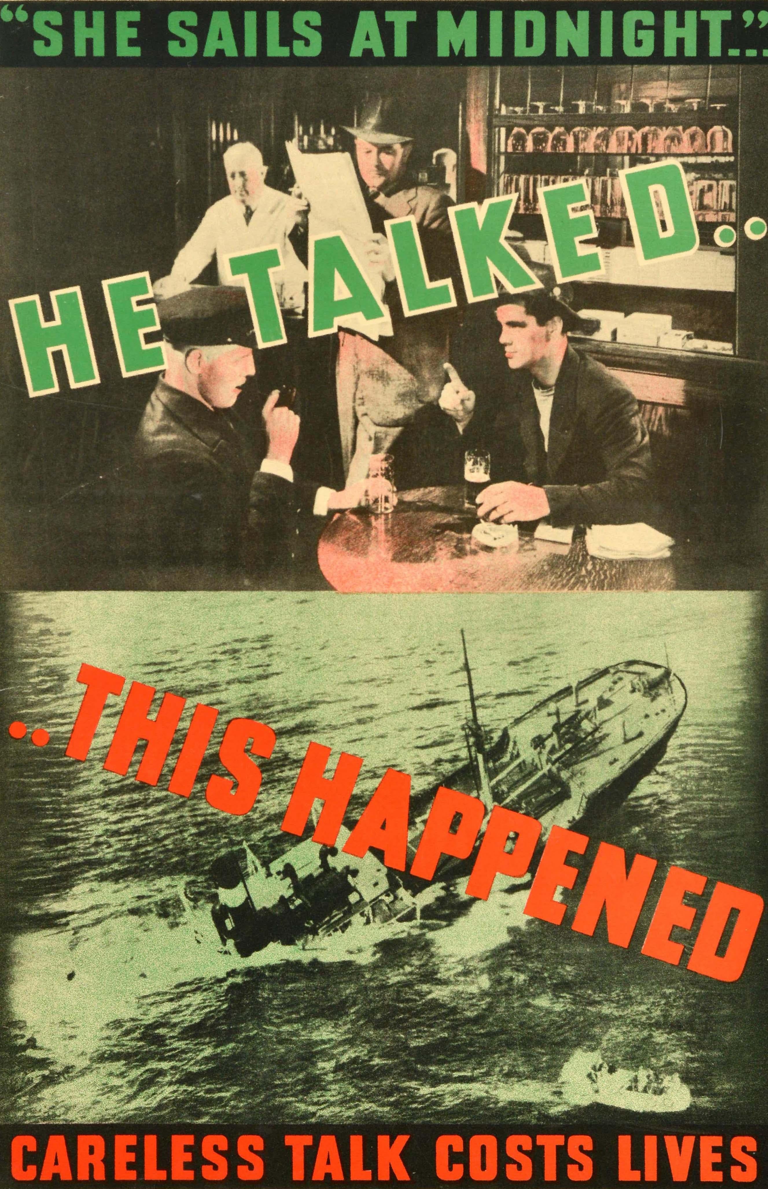 Affiche originale de la seconde guerre mondiale - 