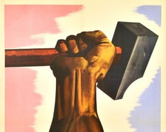 Original Vintage WWII Poster It's Our War Canada Propaganda Art Eric Aldwinckle