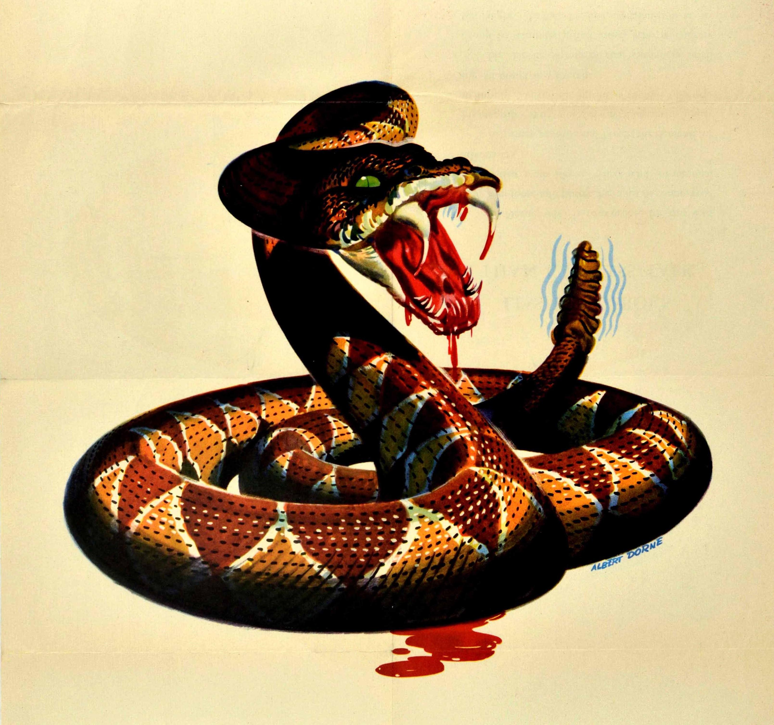 vintage snake poster