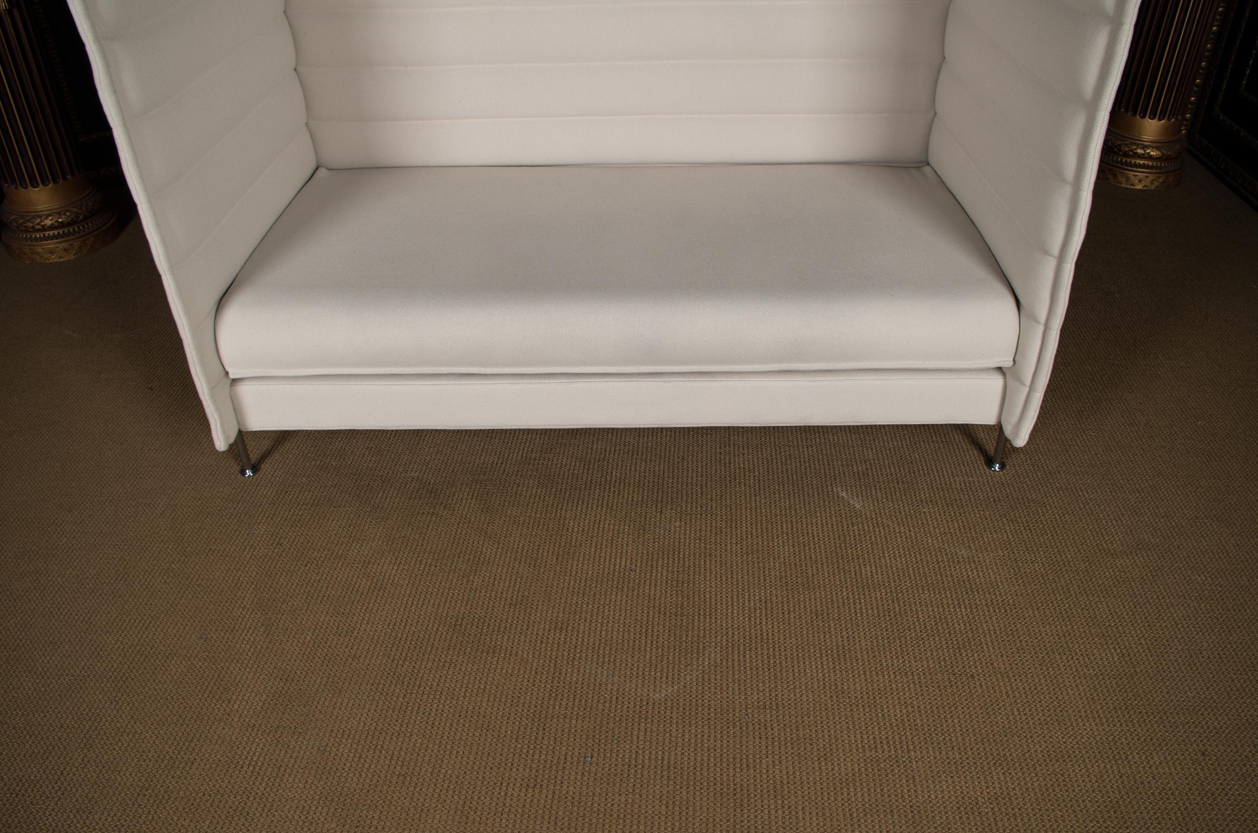Original Vitra Alcove Work High Back Sofa Chrome NP 5