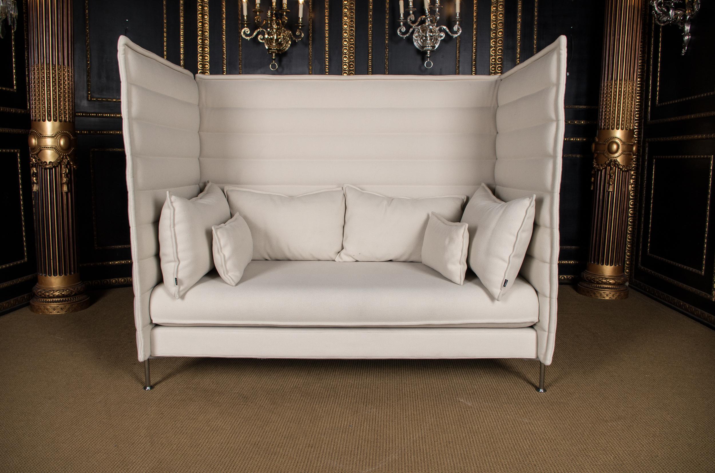 Modern Original Vitra Alcove Work High Back Sofa Chrome NP