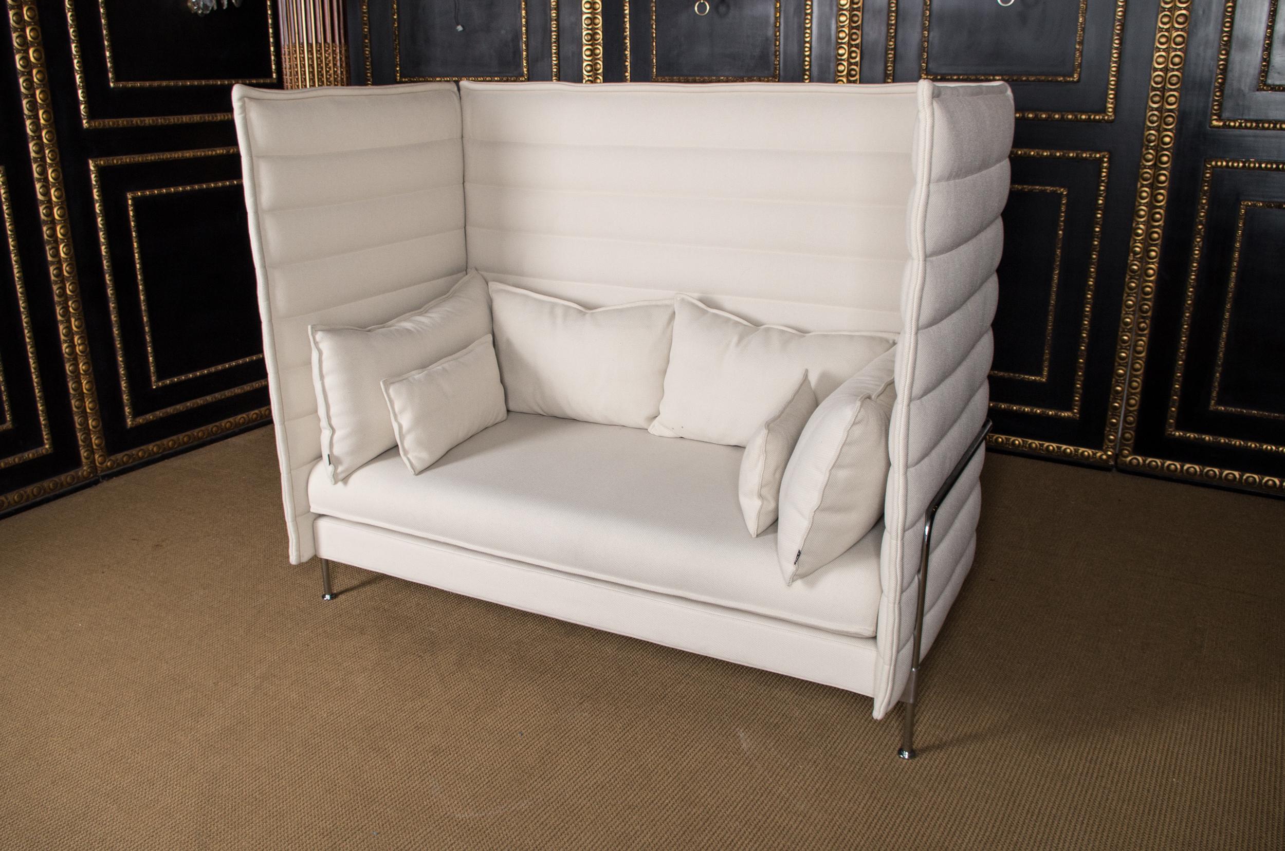 Swiss Original Vitra Alcove Work High Back Sofa Chrome NP