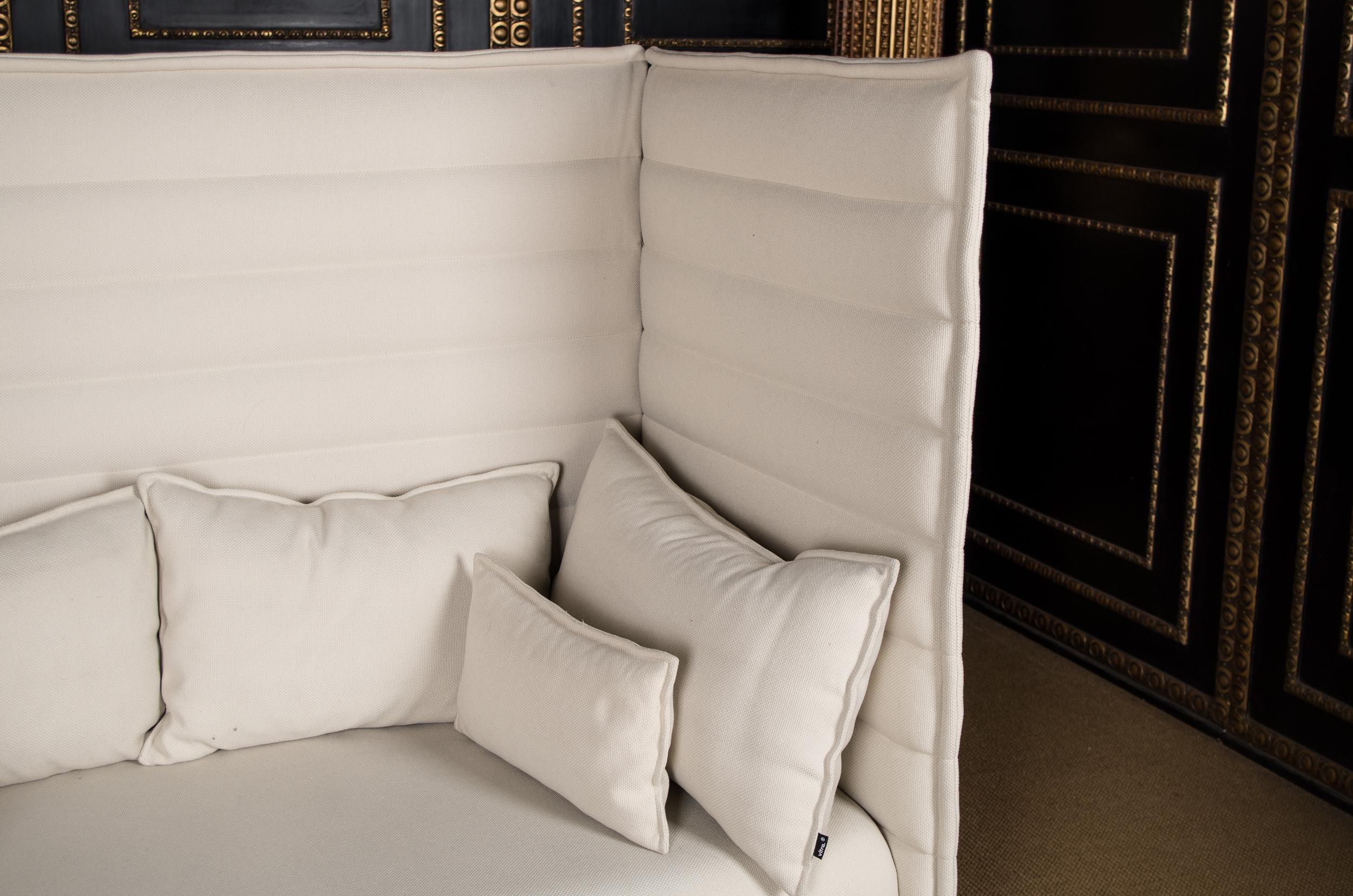 Fabric Original Vitra Alcove Work High Back Sofa Chrome NP