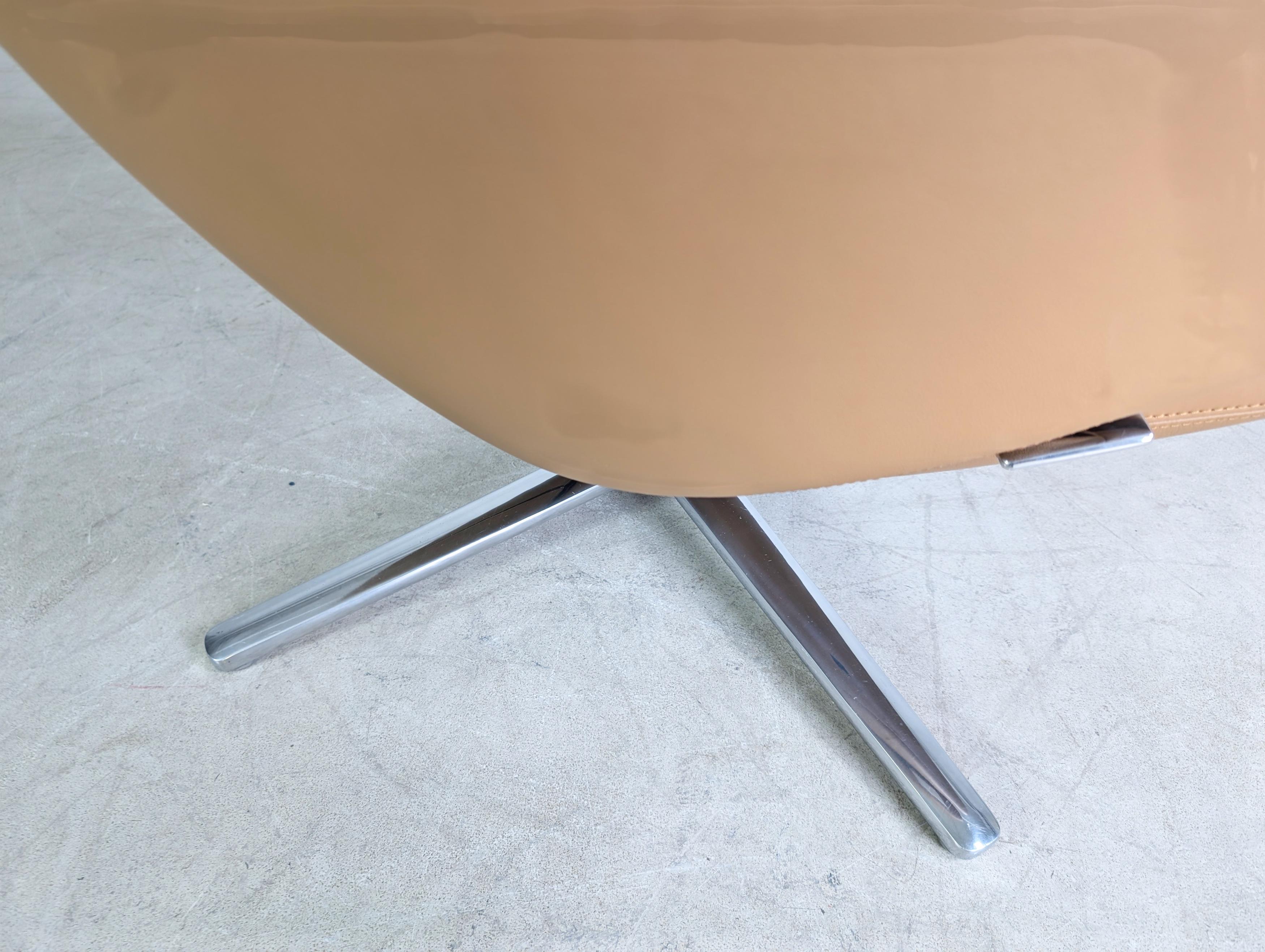 Original Vitra Grand Repos Sessel Antonio Citterio Leder coñac en venta 2