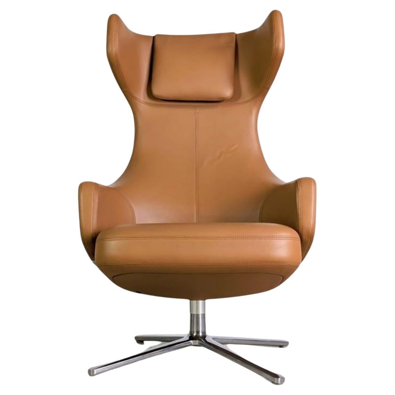 Original Vitra Grand Repos Sessel Antonio Citterio Leder coñac en venta