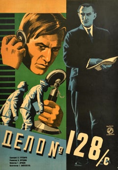 Original Vntage Movie Poster Case 128 Adventure Constructivism Russian Civil War