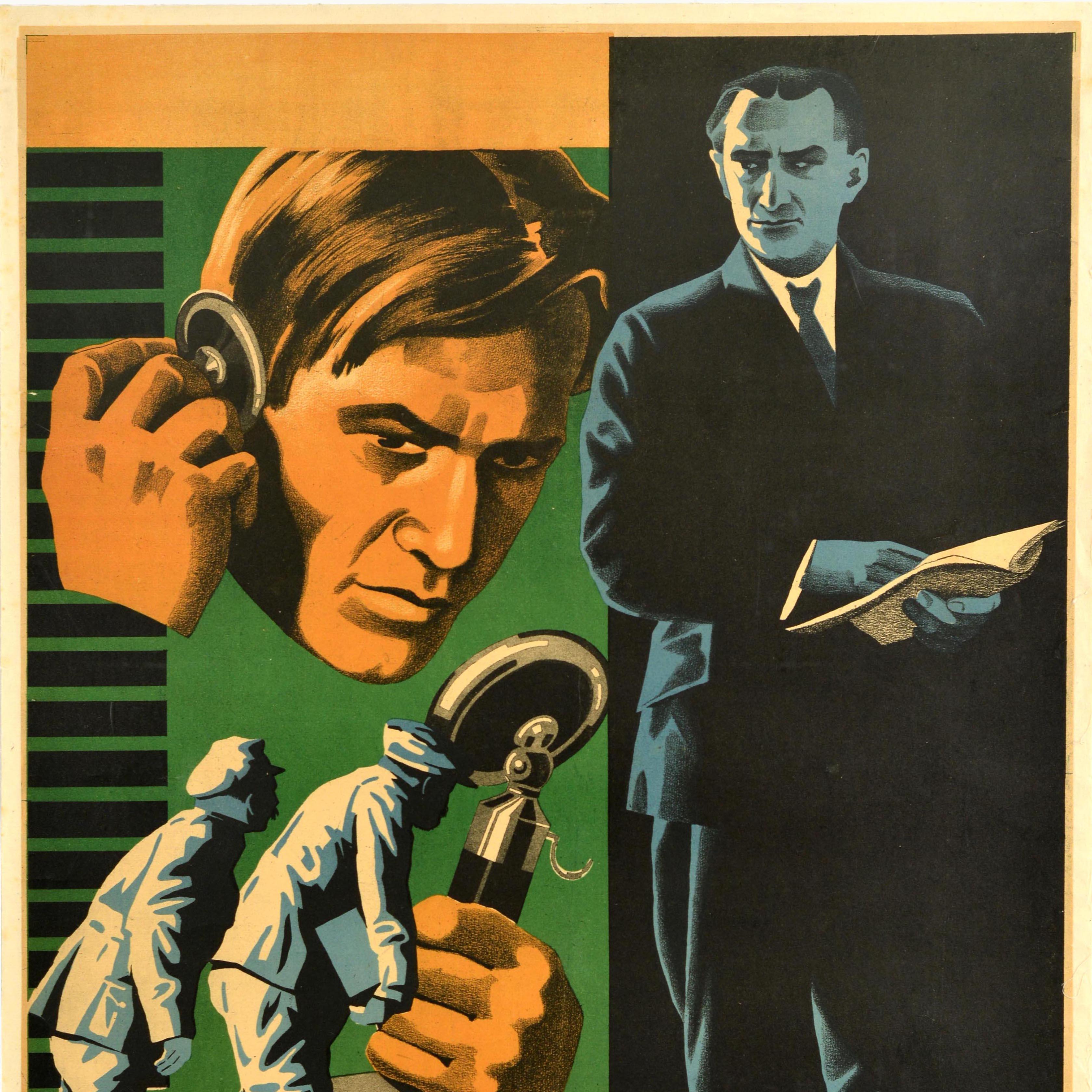 Original Vntage Film Poster Case 128 Abenteuer Konstruktivismus Russischer Bürgerkrieg im Zustand „Gut“ im Angebot in London, GB