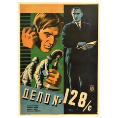 Original Vntage Movie Poster Case 128 Adventure Constructivism Russian Civil War
