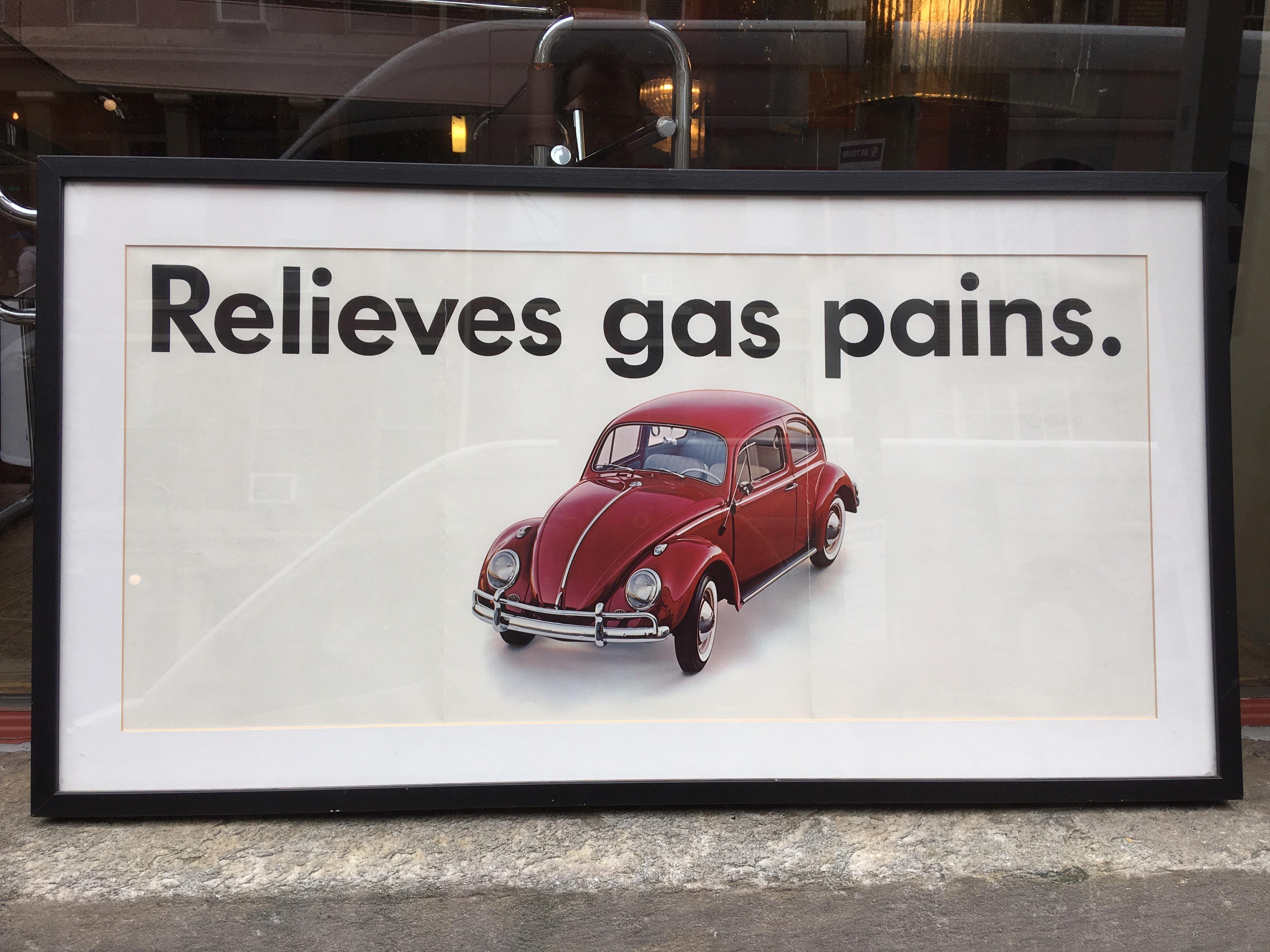 Mid-20th Century Original VW 1960’s Dealer  Poster