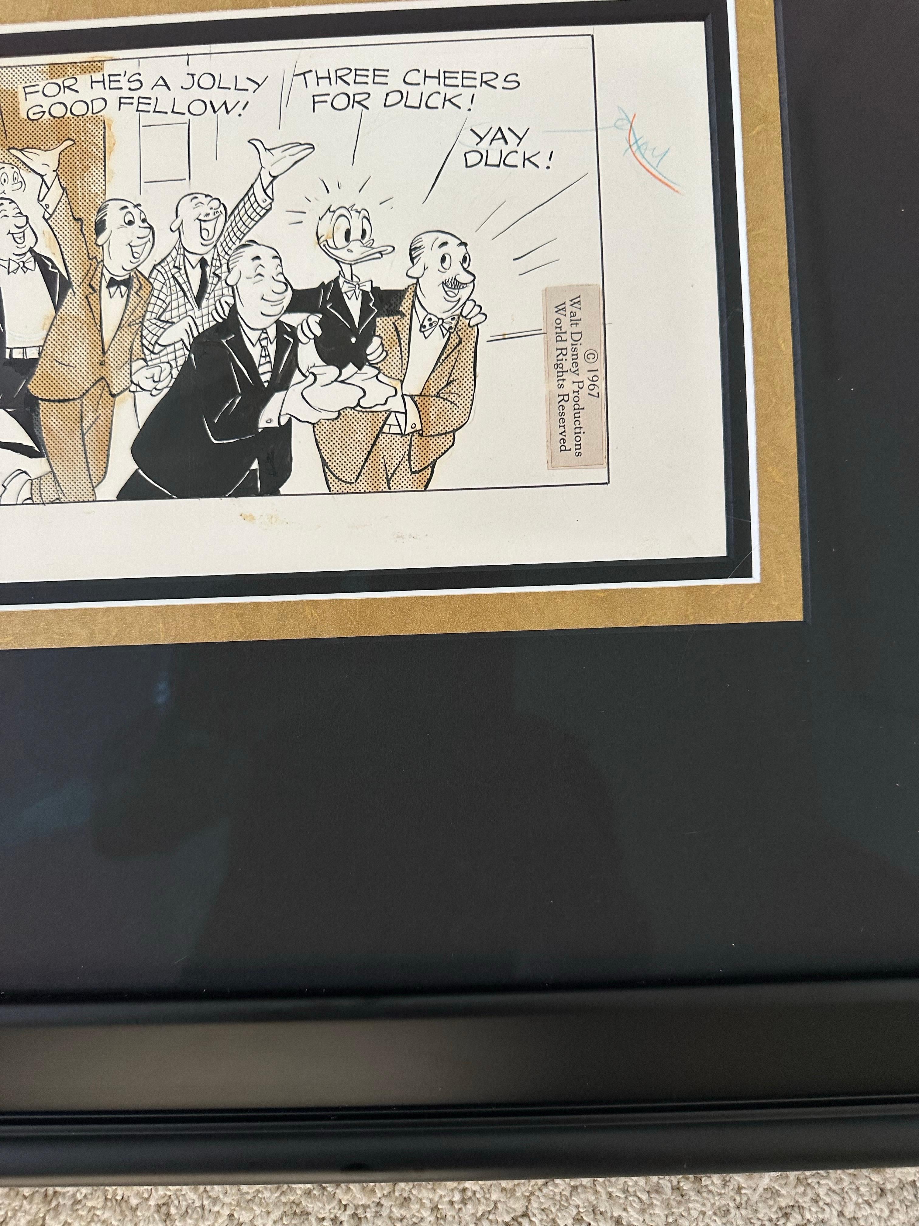 Original Walt Disney „Donald Duck“ Comic Strip-Kunst 1967 im Angebot 4