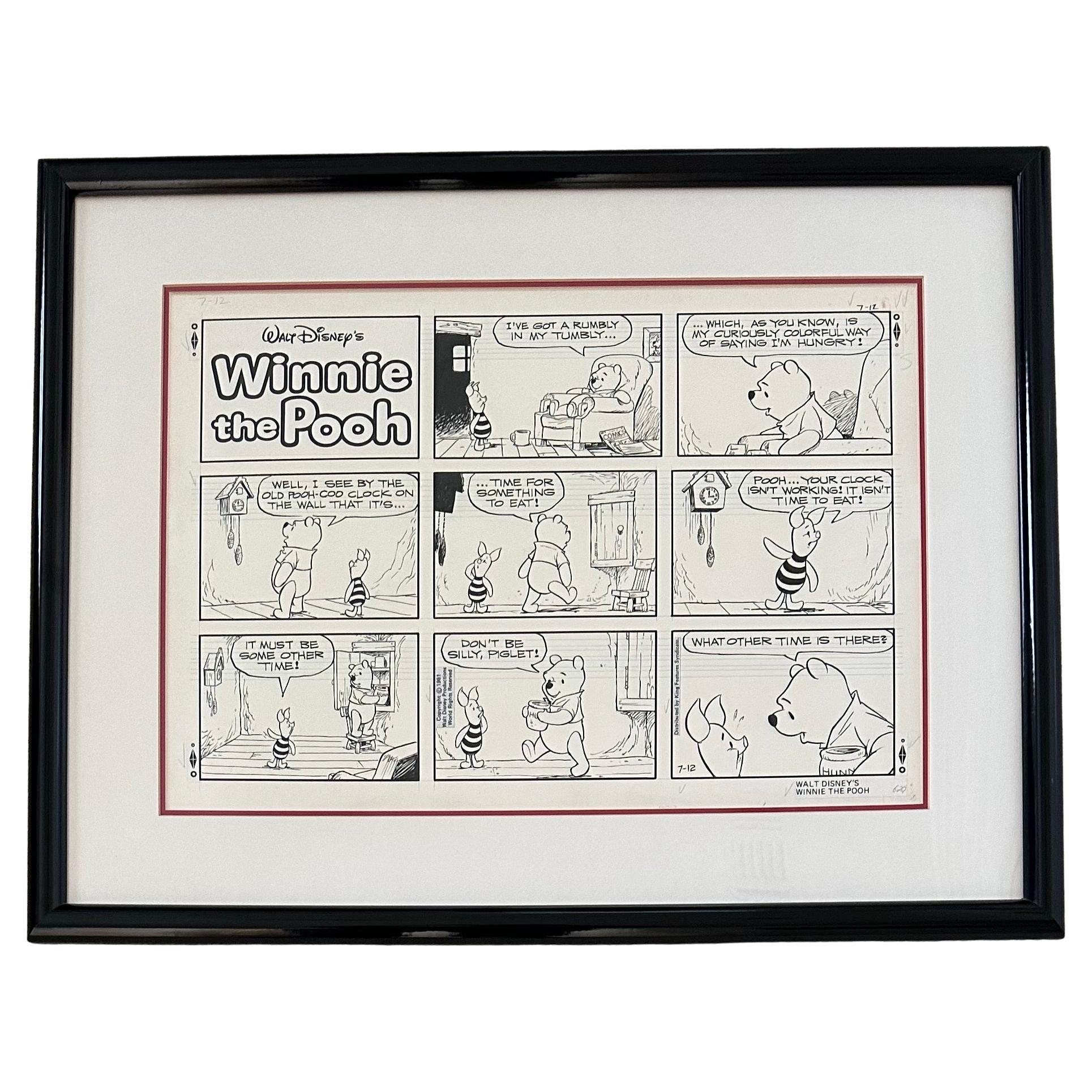 Original Walt Disney „Winnie the Pooh“ Comic Strip-Kunstwerk 1981 im Angebot 4