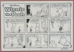 Original Walt Disney "Winnie the Pooh" Comic Strip Art 1981