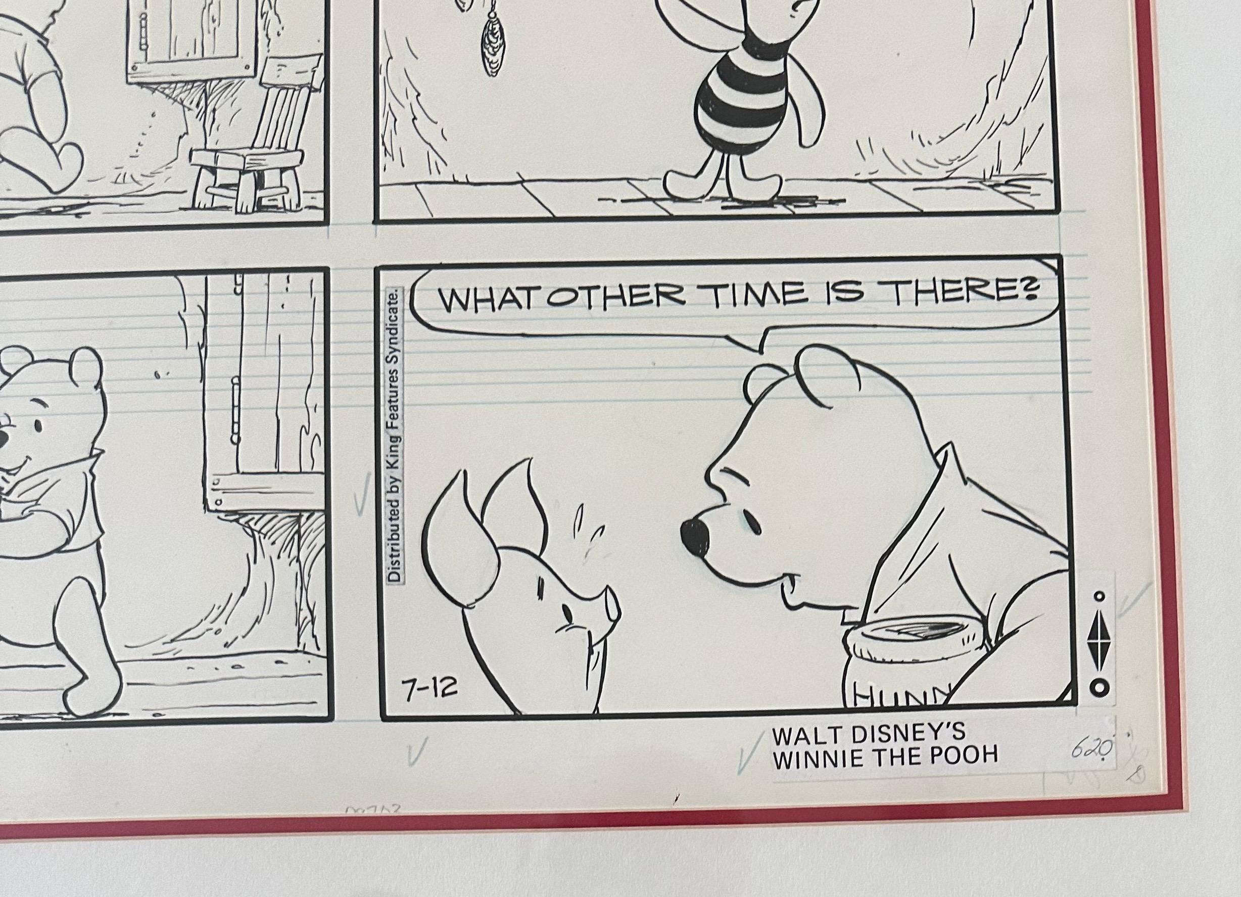 Original Walt Disney „Winnie the Pooh“ Comic Strip-Kunstwerk 1981 (20. Jahrhundert) im Angebot