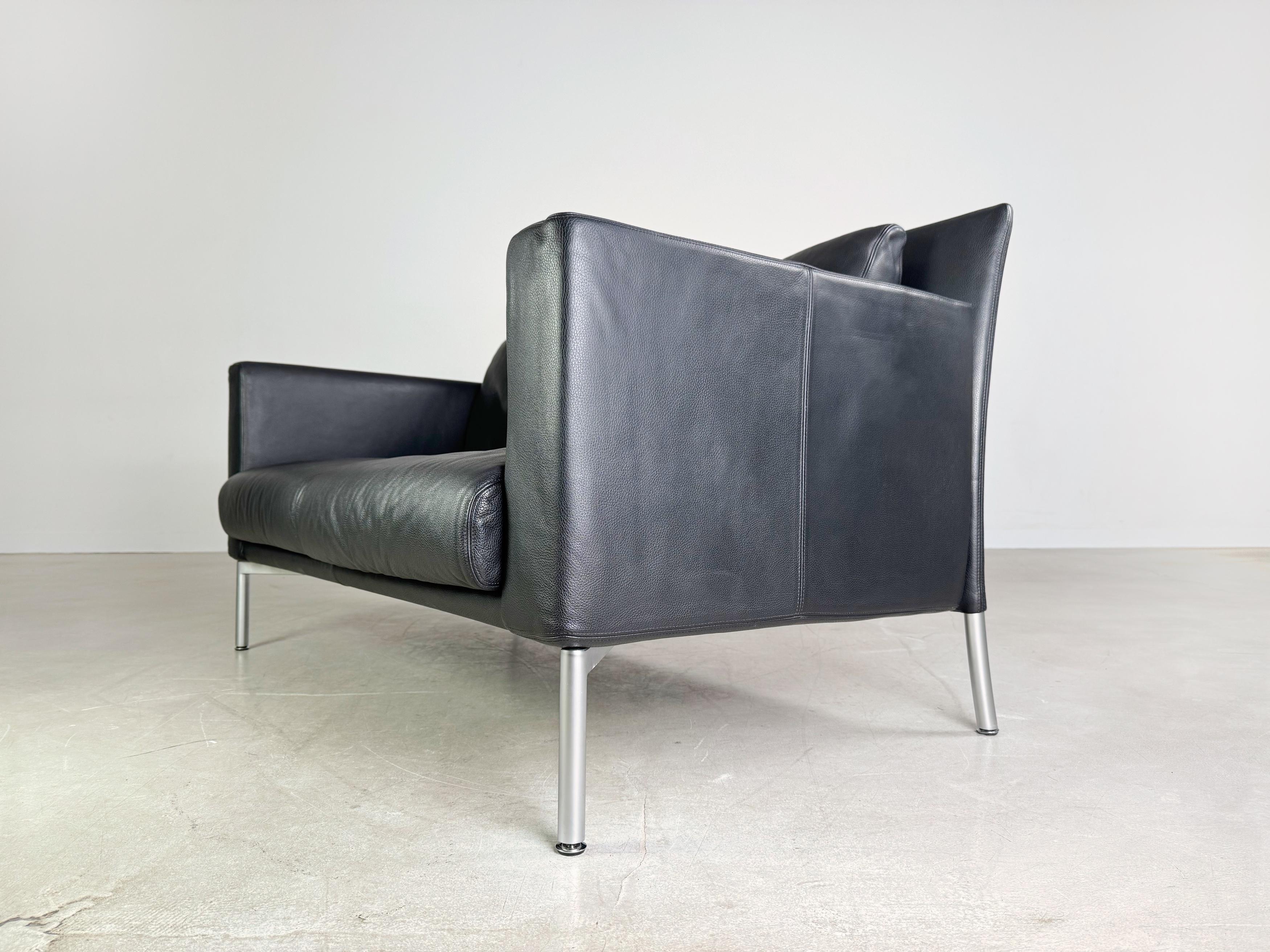 Original Walter Knoll Design Sofa-Kommode Jason 390 Leder schwarz 2