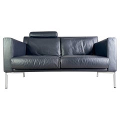 Original Walter Knoll Design Sofa-Kommode Jason 390 Leder schwarz