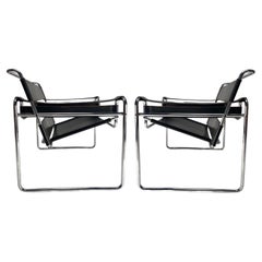Retro Original Wassilly Armchairs by Marcel Breuer for Gavina, 1970s (Signed)