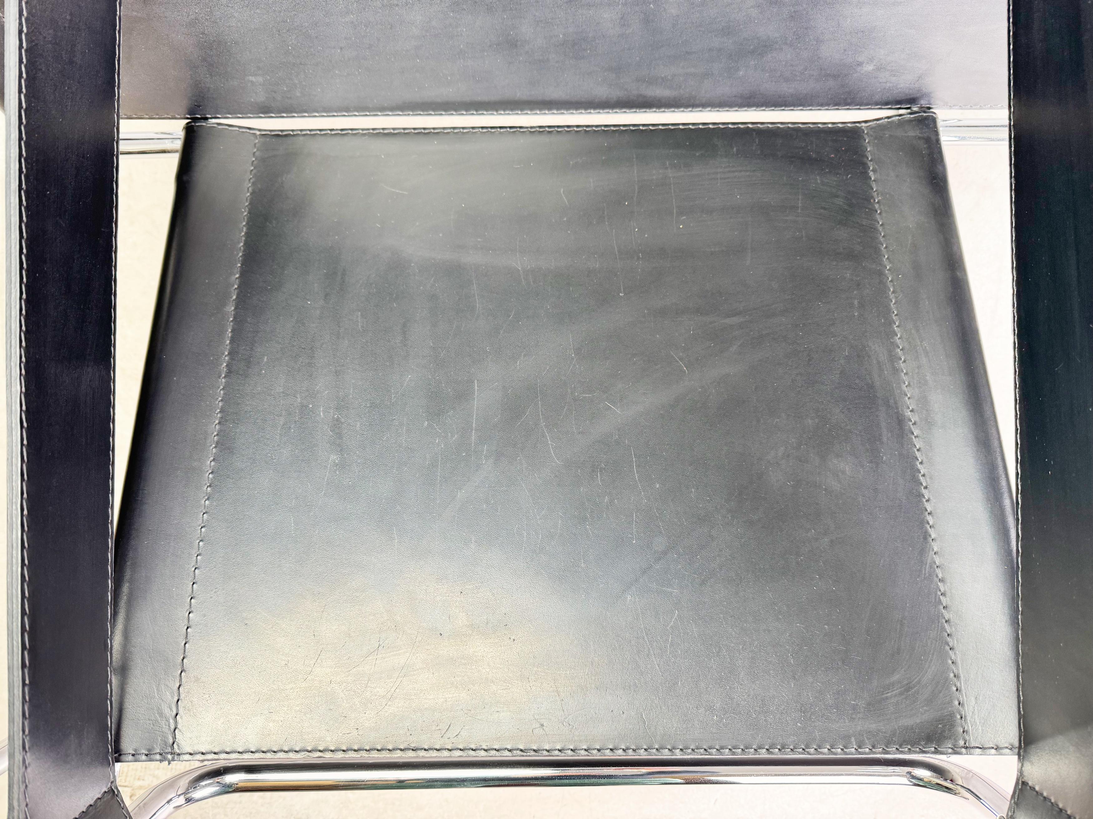 Steel Original Wassily Sessel Knoll International Marcel Breuer schwarz For Sale