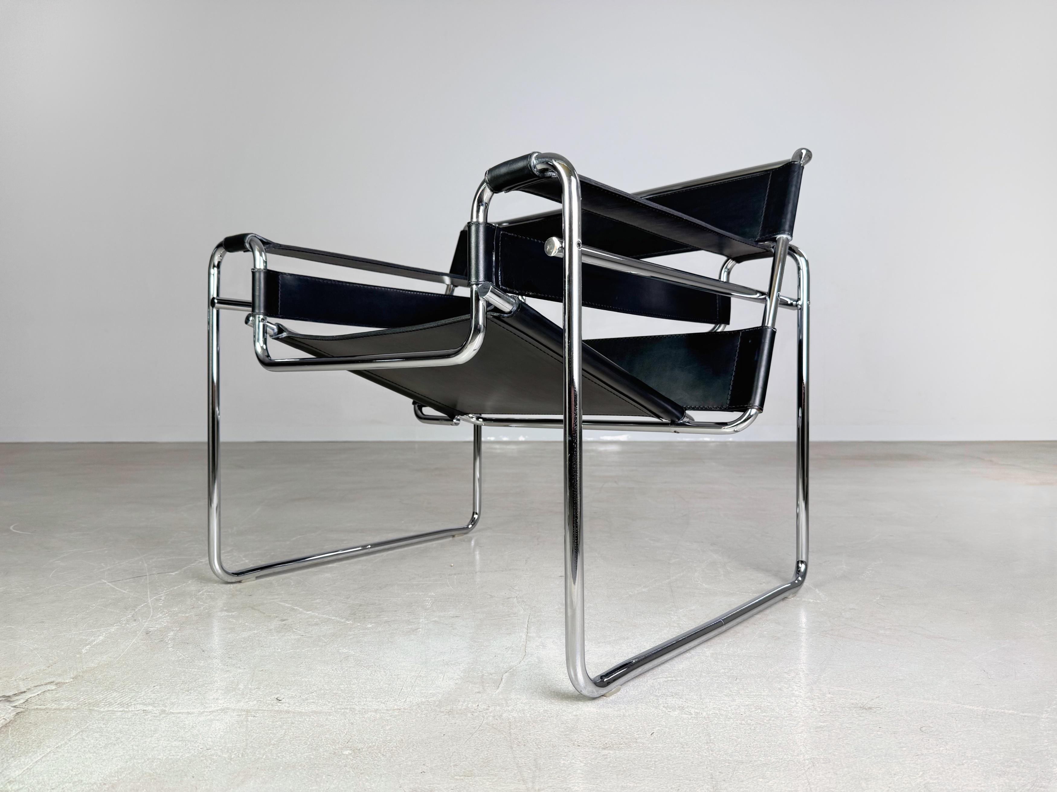 Original Wassily Sessel Knoll International Marcel Breuer schwarz For Sale 2