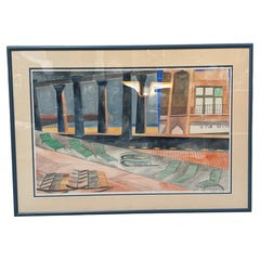 Original Watercolor by Artist Mary Page 1981