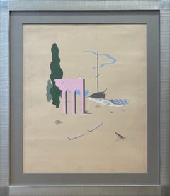 Aquarelle originale de Boris Lacroix, France, Art Déco, circa 1930