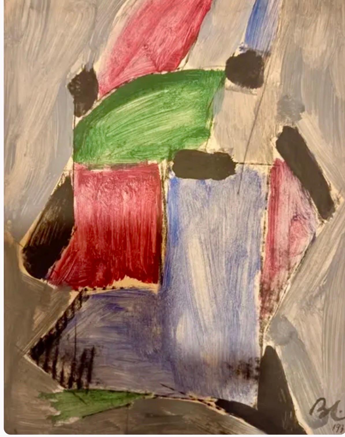 French Original Watercolor by Jean Boris Lacroix, France, Art Déco, circa 1930 For Sale