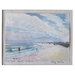 Original Watercolor Painting "Daytona Beach - Florida" by Benjamin Kelman