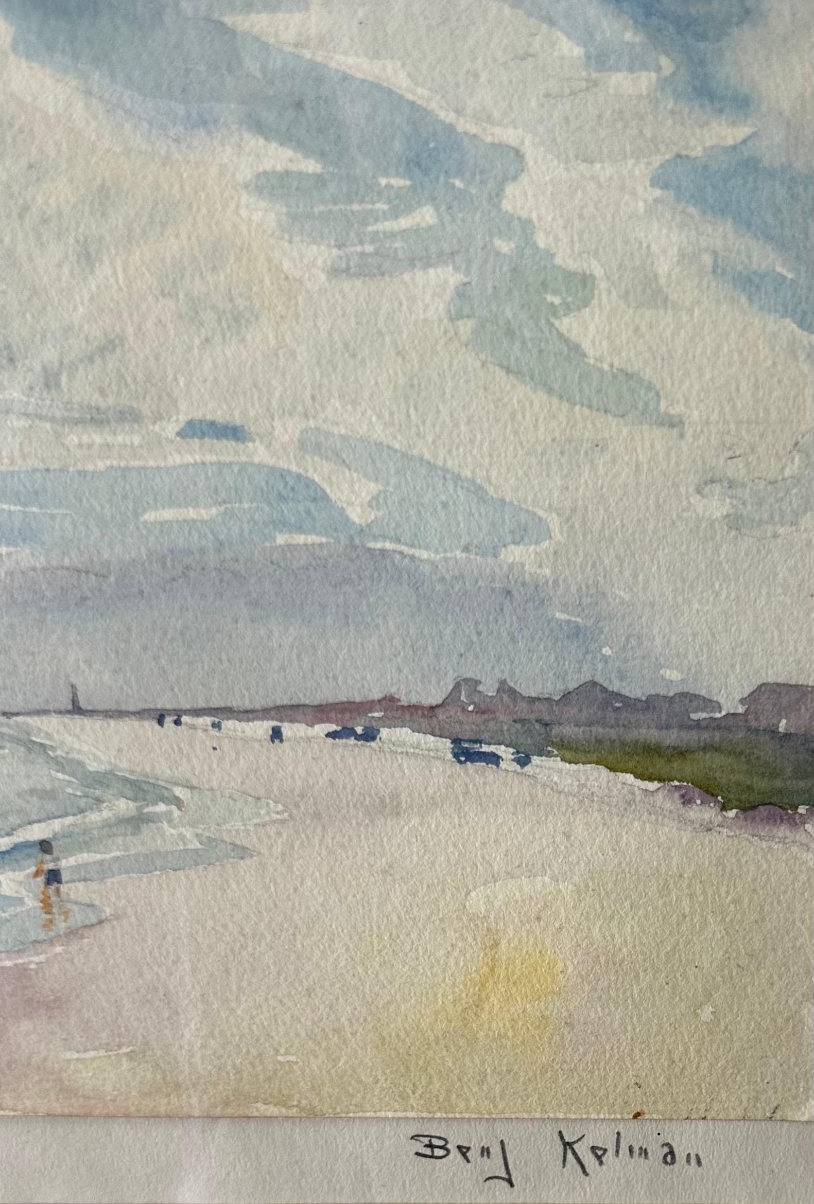 Aquarellgemälde „Daytona Beach - Florida“ von Benjamin Kelman, Original im Angebot 1