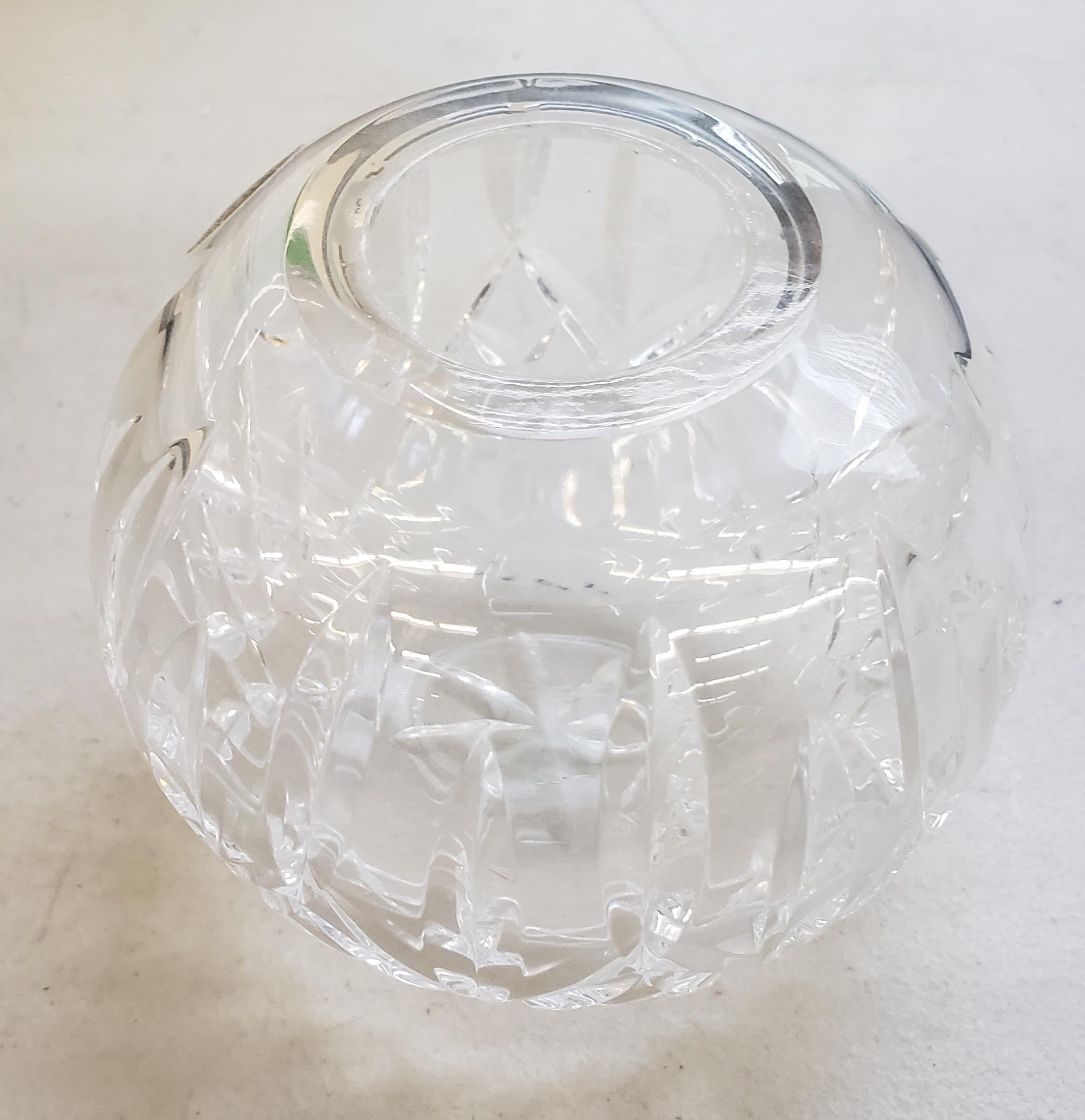 An Original, discontinued Waterford Cut Crystal Ball Candle Holder in excellent condition. Measures 4