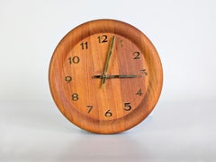 Originale Westminster Clocks Copenhagen Midcentury Wanduhr MCM Teak