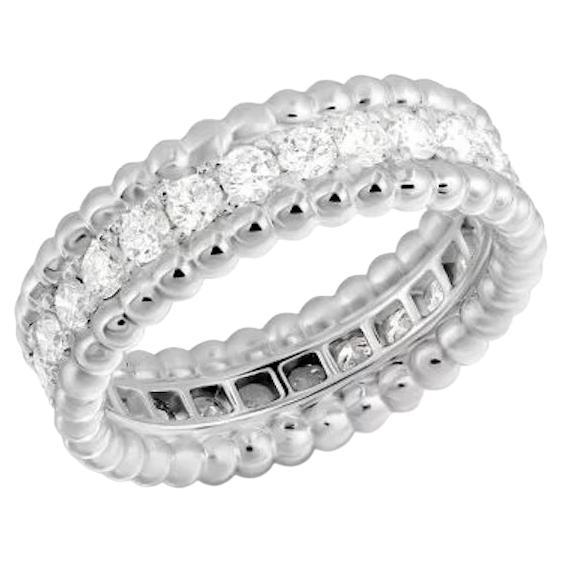 Original Weißer Diamantband Eleganter Ring aus Weißgold für Sie
